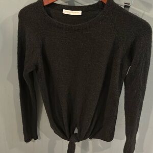 pookie & sebastian lightweight cashmere sweater with tie front